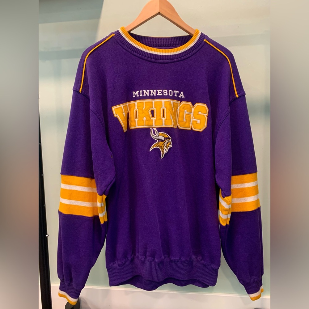 Vintage Minnesota Vikings NFL Rugby Sweater Large